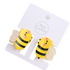 Red Cuckoo Hair Claw Clip Bee Set of 2