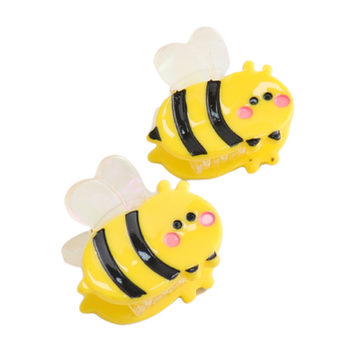 Red Cuckoo Hair Claw Clip Bee Set of 2