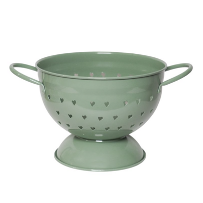 Isabelle Rose Colander Hearts sage