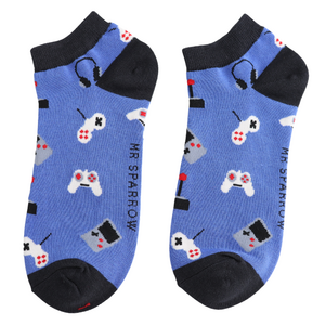 Miss Sparrow Trainer Mens Socks Bamboo Gaming royal