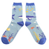 Miss Sparrow Mens Socks Bamboo Underwater blue
