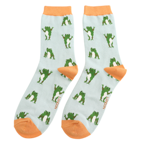 Miss Sparrow Socken Bamboo Happy Frogs duck egg