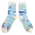 Miss Sparrow Socken Bamboo Underwater powder blue