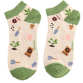 Miss Sparrow Trainer Socks Bamboo In The Allotment cream