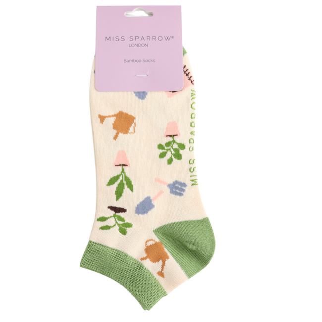 Trainer Socks Bamboo In The Allotment cream