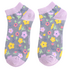 Miss Sparrow Trainer Socks Bamboo Little Flowers denim