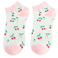 Miss Sparrow Trainer Socks Bamboo Mini Cherries mint