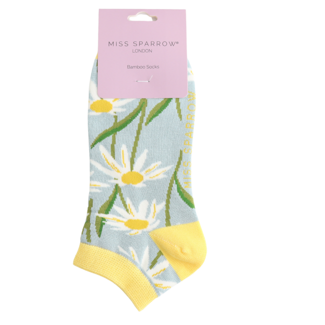 Trainer Socken Bamboo Oxeye Daisies duck egg