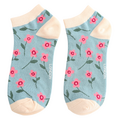 Miss Sparrow Trainer Socken Bamboo Petite Flowers duck egg