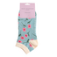 Trainer Socks Bamboo Petite Flowers duck egg