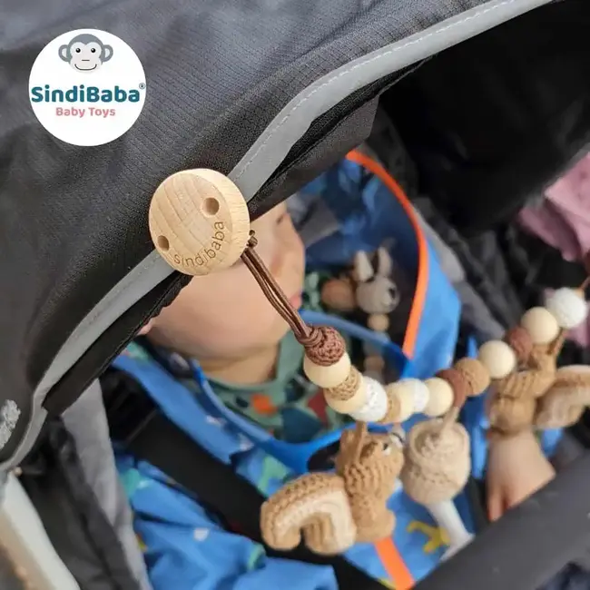 Kinderwagenkette Eichhörnchen Nutty (BIO)