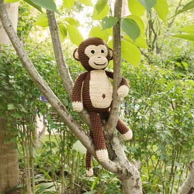 Sindibaba Cuddly Toy  Monkey brown (organic cotton)