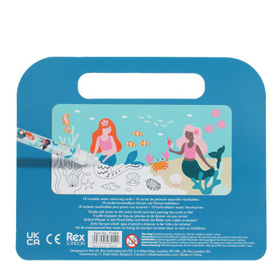 Rex London Magic water colouring cards  Mermaid
