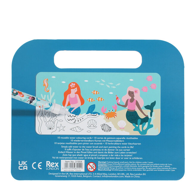 Magische Wasser-Ausmalkarten Mermaid