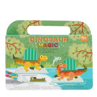 Rex London Magic water colouring cards Baby Dinos