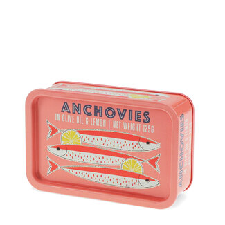 Rex London Mini Storage Tin with Lid Anchovies