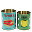 Storage Tins Paprika and pepper Set of 2