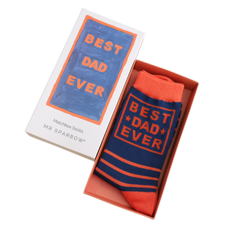 Miss Sparrow Men’s Matchbox Socks Best Dad Ever