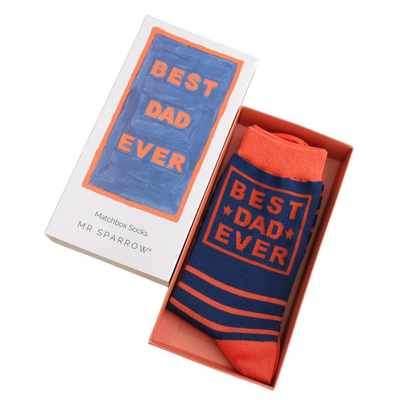 Miss Sparrow Men’s Matchbox Socks Best Dad Ever