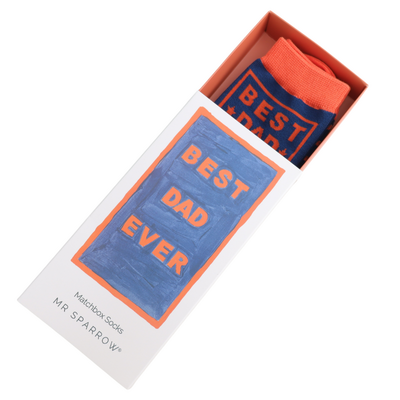 Miss Sparrow Männer-Socken Matchbox Best Dad Ever