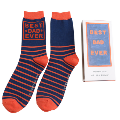 Miss Sparrow Men’s Matchbox Socks Best Dad Ever