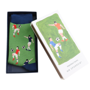 Miss Sparrow Men’s Matchbox Socks Footballers