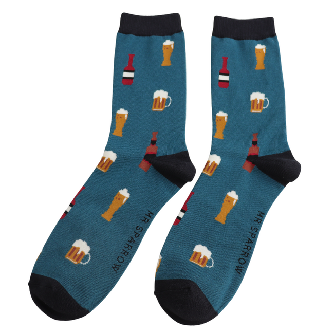 Männer-Socken Matchbox Here's to Beer