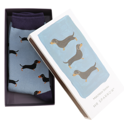 Miss Sparrow Men’s Matchbox Socks Little Sausage Dogs