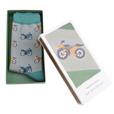 Miss Sparrow Männer-Socken Matchbox Motorbikes