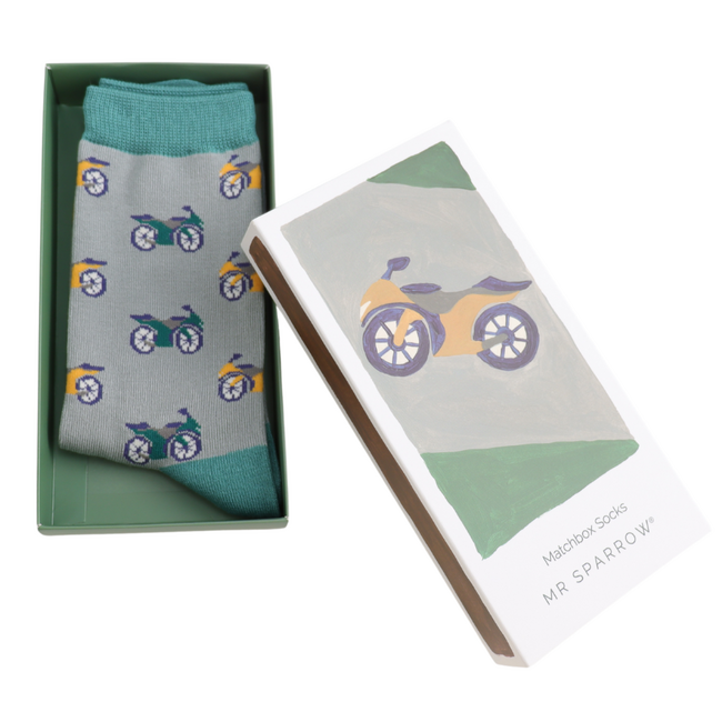 Men’s Matchbox Socks Motorbikes