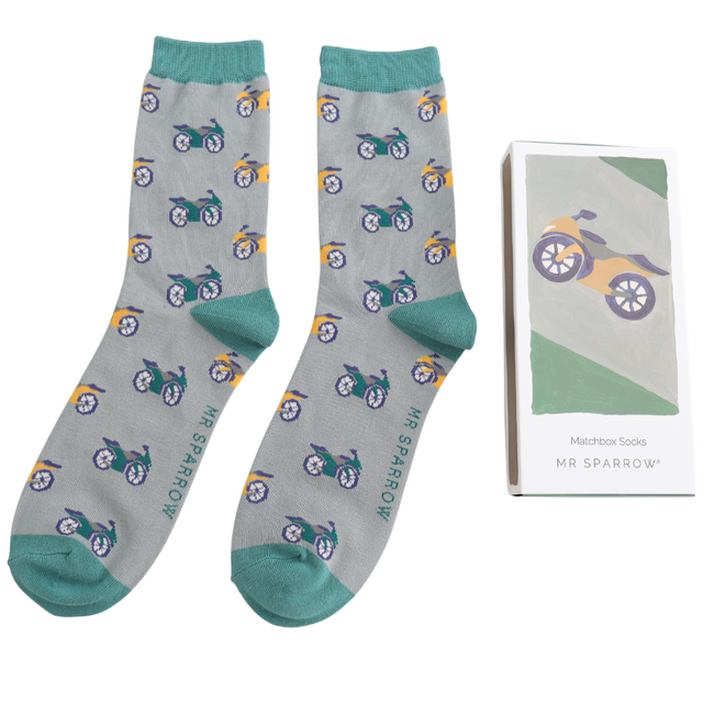 Men’s Matchbox Socks Motorbikes