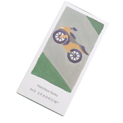 Miss Sparrow Men’s Matchbox Socks Motorbikes