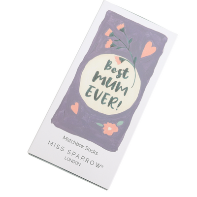 Miss Sparrow Women’s Matchbox Socks Best Mum Ever