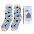 Miss Sparrow Damen-Socken Matchbox Black & White Cat