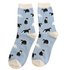 Miss Sparrow Women’s Matchbox Socks Black & White Cat