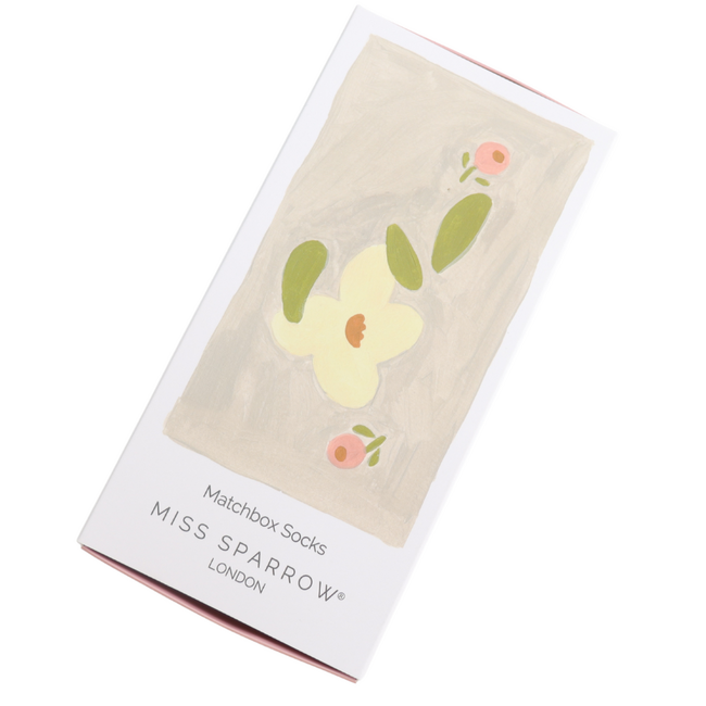 Women’s Matchbox Socks Falling Daisies