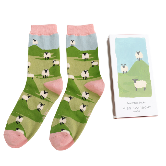 Damen-Socken Matchbox Highland Sheep