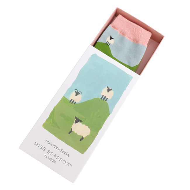 Damen-Socken Matchbox Highland Sheep