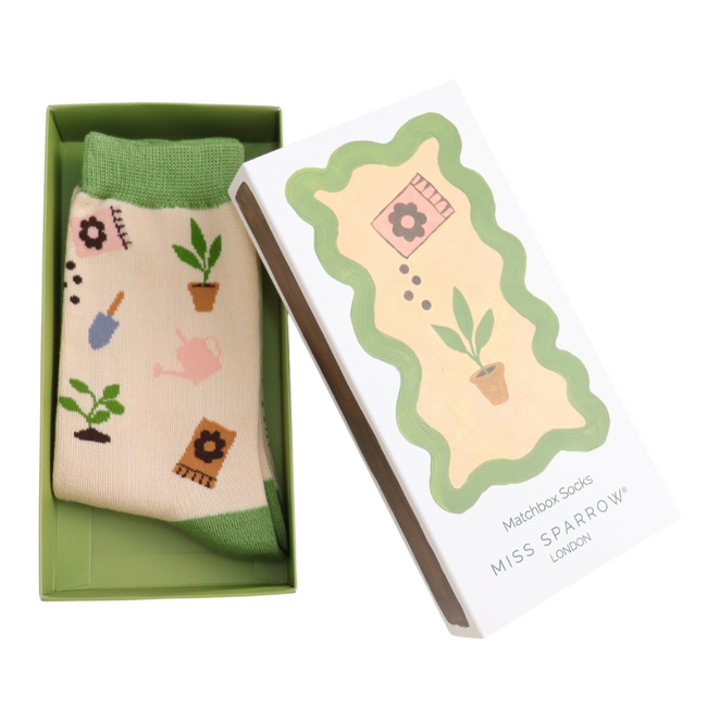Damen-Socken Matchbox In The Allotment