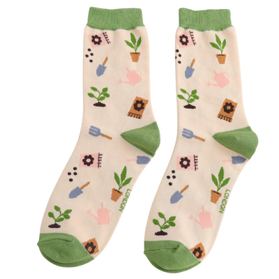 Miss Sparrow Damen-Socken Matchbox In The Allotment