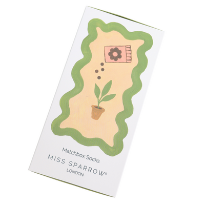 Miss Sparrow Damen-Socken Matchbox In The Allotment