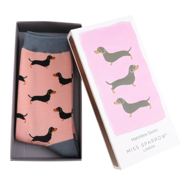 Women’s Matchbox Socks Little Sausage Dogs