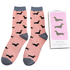 Miss Sparrow Women’s Matchbox Socks Little Sausage Dogs