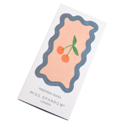 Miss Sparrow Women’s Matchbox Socks Mini Cherries