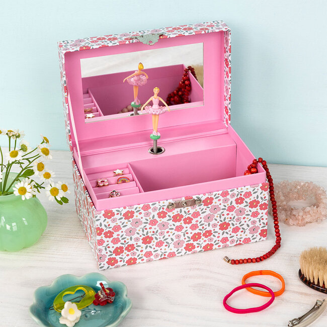 Musical Jewellery box Pink Tilde