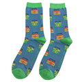 Miss Sparrow Mens Socks Bamboo Boom Boxes denim