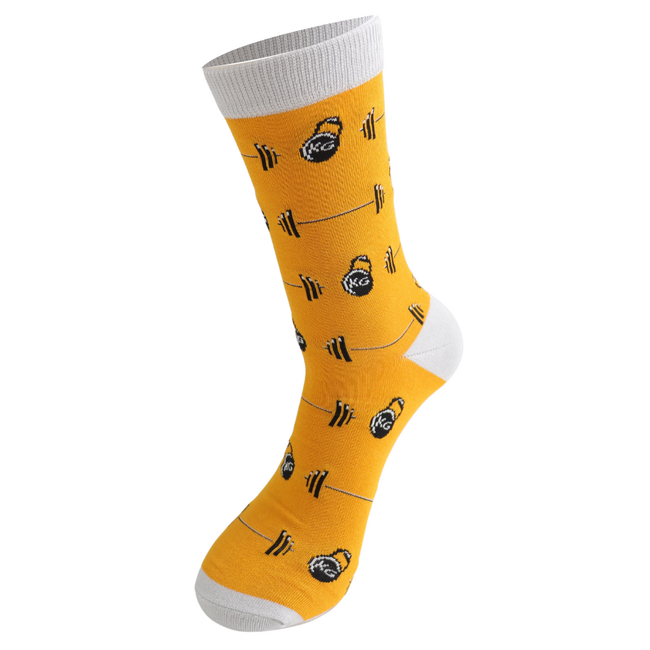 Mens Socks Bamboo Weights mustard