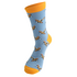 Miss Sparrow Mens Socks Bamboo Vintage Planes mid blue