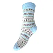 Gemjar Socken Wollmix Shetland blue top multi