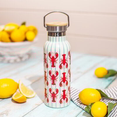 Sass & Belle Water Bottle Lobster